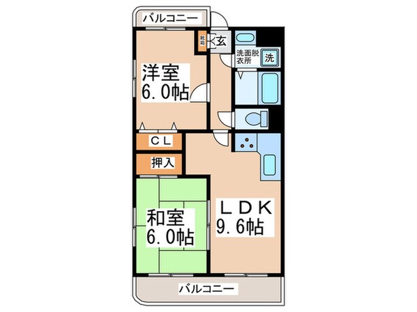 ヴィ－ナス２１の物件間取画像